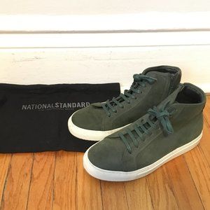 Green Suede National Standard Men's Hightops 40EU